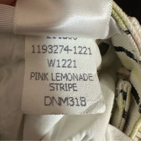 Paige Jimmy Jimmy Pink Lemonade Striped Skinny Jeans Size 25 - Picture 6 of 8
